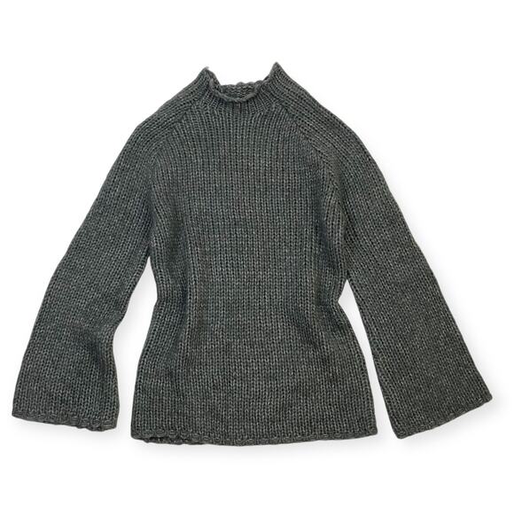 PrettyLittleThing Women’s Medium Gray Chunky Knit Sweater Relaxed Fit - Picture 1 of 6